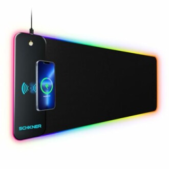 Schkner RGB Gaming Mouse Pad with Wireless Charging