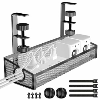 Kaiferty Under Desk Cable Management Tray